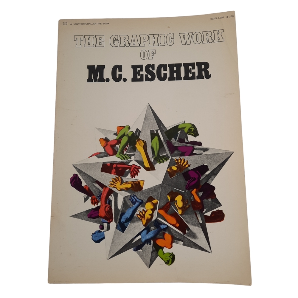 1971 THE GRAPHIC WORK OF MC ESCHER Artist Illusion Staircase Pattern Math Book